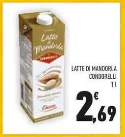 Conad LATTE DI MANDORLA CONDORELLI offerta