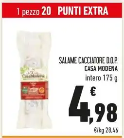 Conad SALAME CACCIATORE D.O.P. CASA MODENA offerta