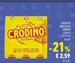Conad APERITIVO ANALCOLICO CRODINO classico offerta
