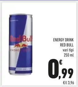 Conad ENERGY DRINK RED BULL offerta