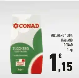 Conad ZUCCHERO 100% ITALIANO CONAD offerta