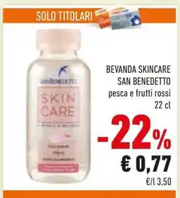 Conad BEVANDA SKINCARE SAN BENEDETTO offerta