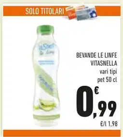 Conad BEVANDE LE LINFE VITASNELLA offerta