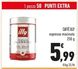 Conad CAFFÈ ILLY espresso macinato offerta