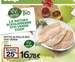 Coop PETTO DI POLLO BIO VIVI VERDE offerta