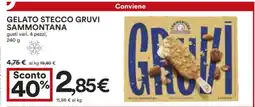 Coop Gelato Stecco Gruvi Sammontana offerta