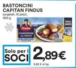 Coop Bastoncini Capitan Findus offerta