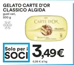 Coop Gelato Carte d’Or Classico Algida offerta