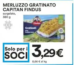 Coop Merluzzo Gratinato Capitan Findus offerta
