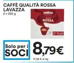 Coop CAFFÈ QUALITÀ ROSSA LAVAZZA offerta