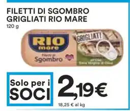 Coop FILETTI DI SGOMBRO GRIGLIATI RIO MARE offerta