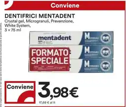 Coop Dentifrici Mentadent offerta