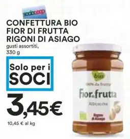 Coop CONFETTURA BIO FIOR DI FRUTTA RIGONI DI ASIAGO offerta