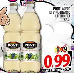 Il Genio Supermercato Ponti aceto di vino bianco offerta