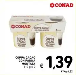 Spazio Conad Coppa cacao con panna MONTATA offerta