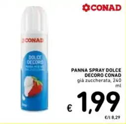 Spazio Conad Panna spray dolce decoro CONAD offerta