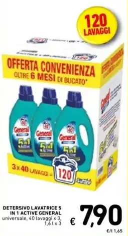 Spazio Conad Detersivo lavatrice 5 in 1 active GENERAL offerta