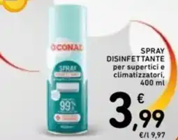 Spazio Conad SPRAY DISINFETTANTE per supertici e climatizzatori offerta