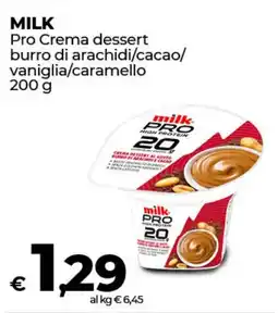 Coop Radenza MILK Pro Crema dessert burro di arachidi/cacao/ vaniglia/caramello offerta