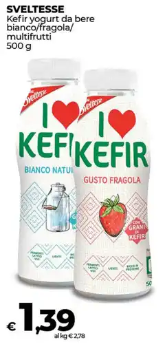 Coop Radenza SVELTESSE Kefir yogurt da bere bianco/fragola/ multifrutti offerta