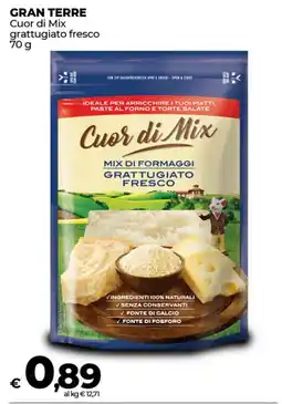 Coop Radenza GRAN TERRE Cuor di Mix grattugiato fresco offerta