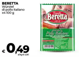 Coop Radenza BERETTA Würstel di pollo italiano offerta