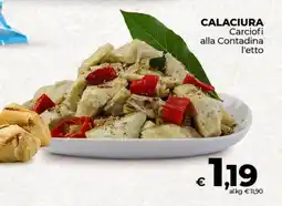 Coop Radenza CALACIURA Carciofi alla Contadina l'etto offerta
