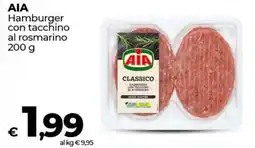Coop Radenza ΑΙΑ Hamburger con tacchino al rosmarino offerta