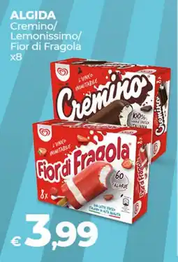 Coop Radenza ALGIDA Cremino/ Lemonissimo/ Fior di Fragola offerta