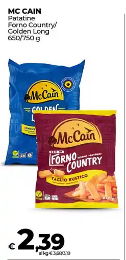 Coop Radenza MC CAIN Patatine Forno Country/ Golden Long offerta