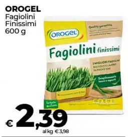 Coop Radenza OROGEL Fagiolini Finissimi offerta