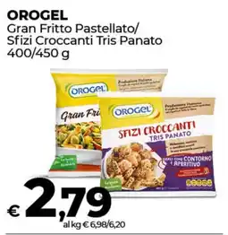 Coop Radenza OROGEL Gran Fritto Pastellato/ Sfizi Croccanti Tris Panato offerta