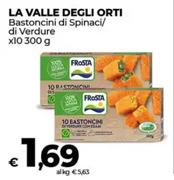 Coop Radenza LA VALLE DEGLI ORTI Bastoncini di Spinaci/ di Verdure offerta