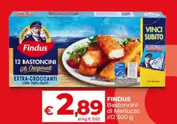Coop Radenza FINDUS Bastoncini di Merluzzo offerta