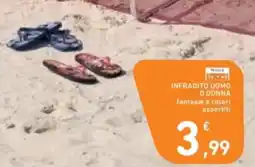 Spazio Conad Infradito uomo o donna fantasie e colori assortiti offerta