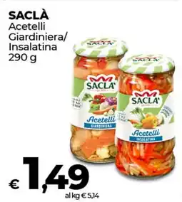 Coop Radenza SACLÀ Acetelli Giardiniera/ Insalatina offerta