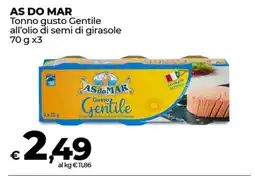 Coop Radenza AS DO MAR Tonno gusto Gentile all'olio di semi di girasole offerta