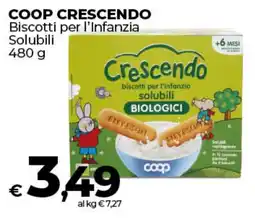 Coop Radenza COOP CRESCENDO Biscotti per l'Infanzia Solubili offerta