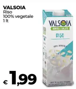 Coop Radenza VALSOIA Riso 100% vegetale offerta
