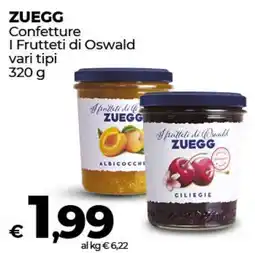 Coop Radenza ZUEGG Confetture I Frutteti di Oswald vari tipi offerta