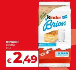 Coop Radenza KINDER Brioss x10 offerta