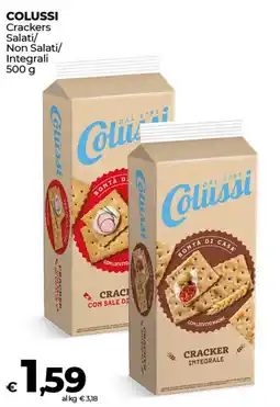 Coop Radenza COLUSSI Crackers Salati/ Non Salati/ Integrali offerta