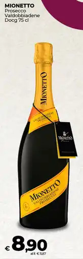 Coop Radenza MIONETTO Prosecco Valdobbiadene Docg offerta
