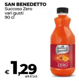 Coop Radenza SAN BENEDETTO Succoso Zero vari gusti offerta