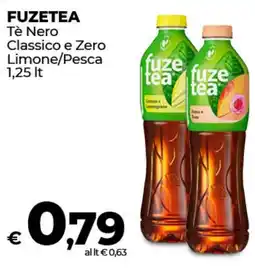 Coop Radenza FUZETEA Tè Nero Classico e Zero Limone/Pesca offerta