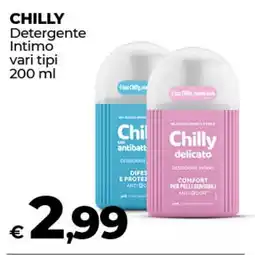 Coop Radenza CHILLY Detergente Intimo vari tipi offerta