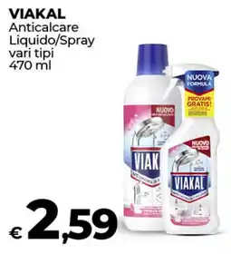 Coop Radenza VIAKAL Anticalcare Liquido/Spray vari tipi offerta