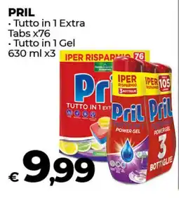 Coop Radenza PRIL Tutto in 1 Extra Tabs x76 offerta