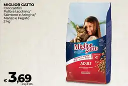 Coop Radenza MIGLIOR GATTO Croccantini Pollo e tacchino/ Salmone e Aringhe/ Manzo e Fegato offerta