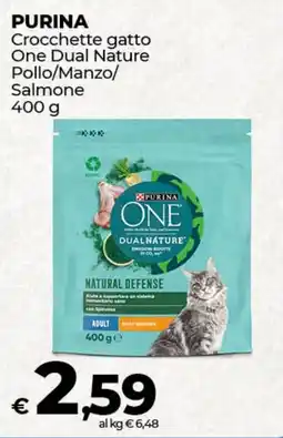 Coop Radenza PURINA Crocchette gatto One Dual Nature Pollo/Manzo/ Salmone offerta
